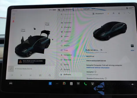 2021 Tesla Model 3 Standard Range Plus Rear-Wheel Drive from USA, damaged, VIN 5YJ3E1EAXMF095146